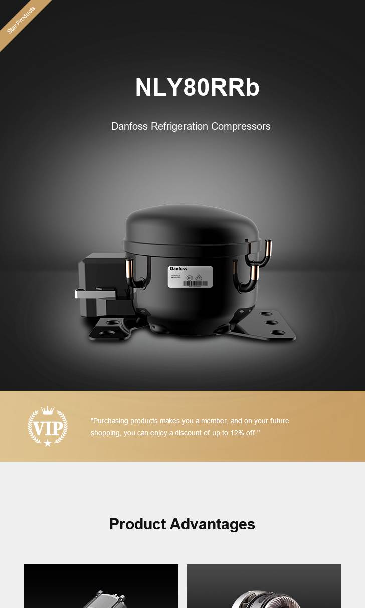 Danfoss Compressor NLY80RRb, technical parameters pdf, structure diagram